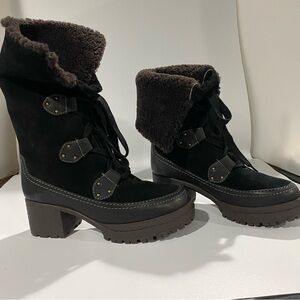 See By Chloe Black Suede Winter Boots- 7.5